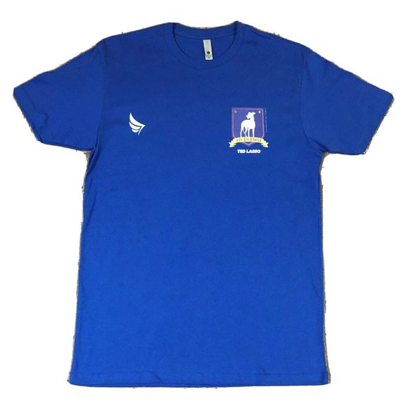 Ted Lasso AFC Richmond Crest T-Shirt Royal Adult Licensed Soccer Sudeikis - Picture 1 of 4